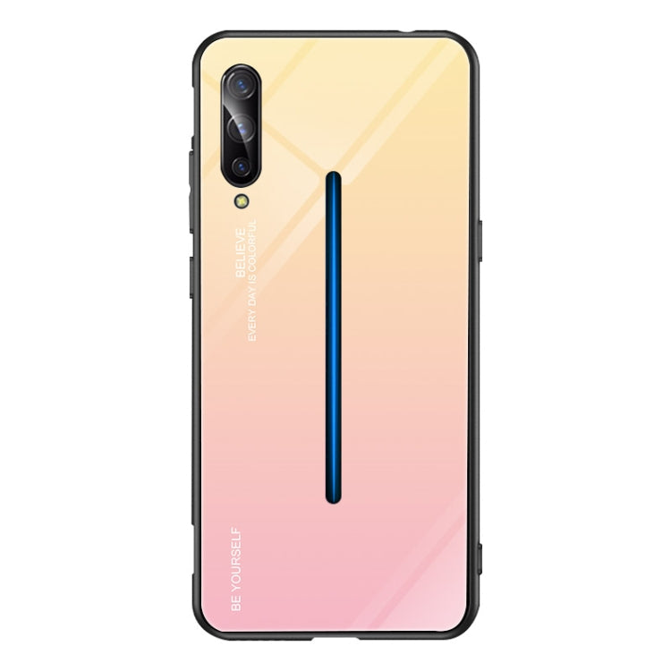 Gradient Color Glass Case – Durable Build, Easy to Use, For OPPO Reno, For Galaxy S8, For Vivo IQOO For Vivo IQOO Yellow