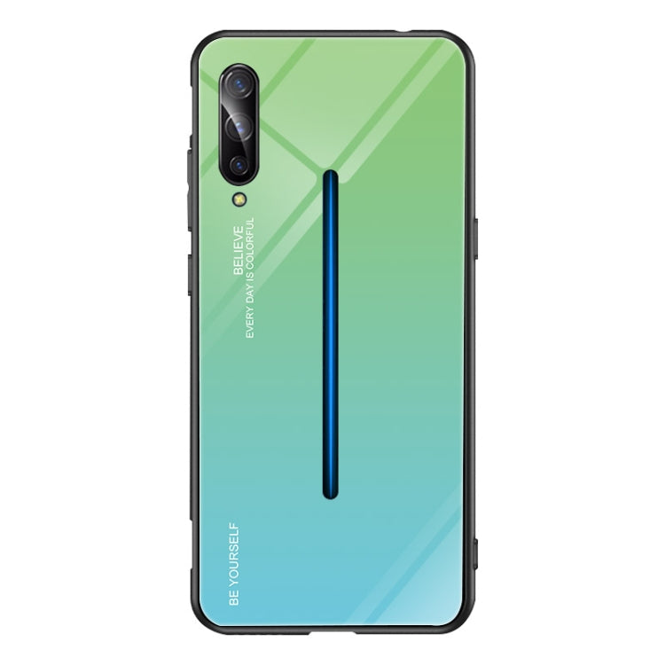 Gradient Color Glass Case – Durable Build, Easy to Use, For OPPO Reno, For Galaxy S8, For Vivo IQOO For Vivo IQOO Sky Blue