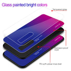 Gradient Color Glass Case – Durable Build, Easy to Use, For VIVO V15 Pro, For VIVO X27, For Xiaomi Mi CC9