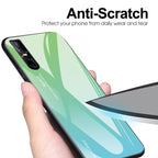 Gradient Color Glass Case – Durable Build, Easy to Use, For VIVO V15 Pro, For VIVO X27, For Xiaomi Mi CC9