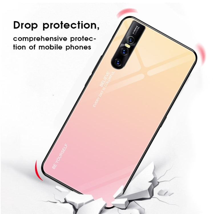 Gradient Color Glass Case – Durable Build, Easy to Use, For VIVO V15 Pro, For VIVO X27, For Xiaomi Mi CC9
