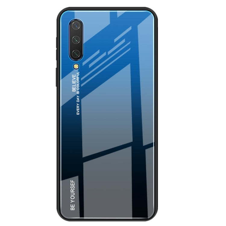 Gradient Color Glass Case – Durable Build, Easy to Use, For VIVO V15 Pro, For VIVO X27, For Xiaomi Mi CC9 For Xiaomi Mi CC9 Blue
