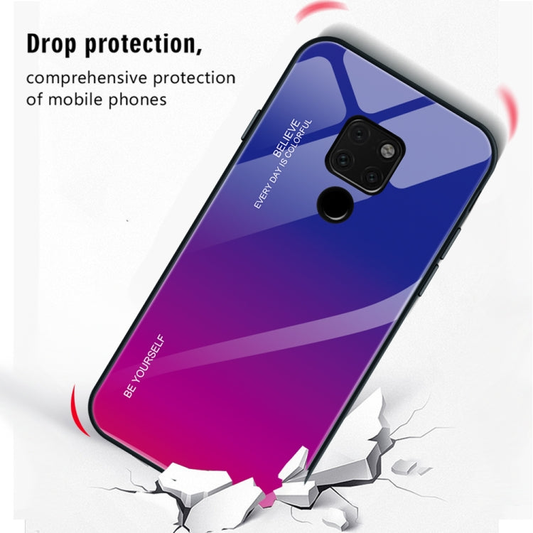 Gradient Color Glass Case – Durable Build, Easy to Use, For Huawei Mate 20, For Huawei P30 Lite, For Huawei P30