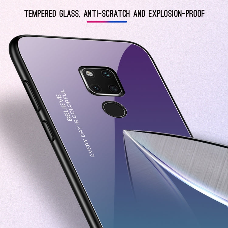 Gradient Color Glass Case – Durable Build, Easy to Use, For Huawei Mate 20, For Huawei P30 Lite, For Huawei P30