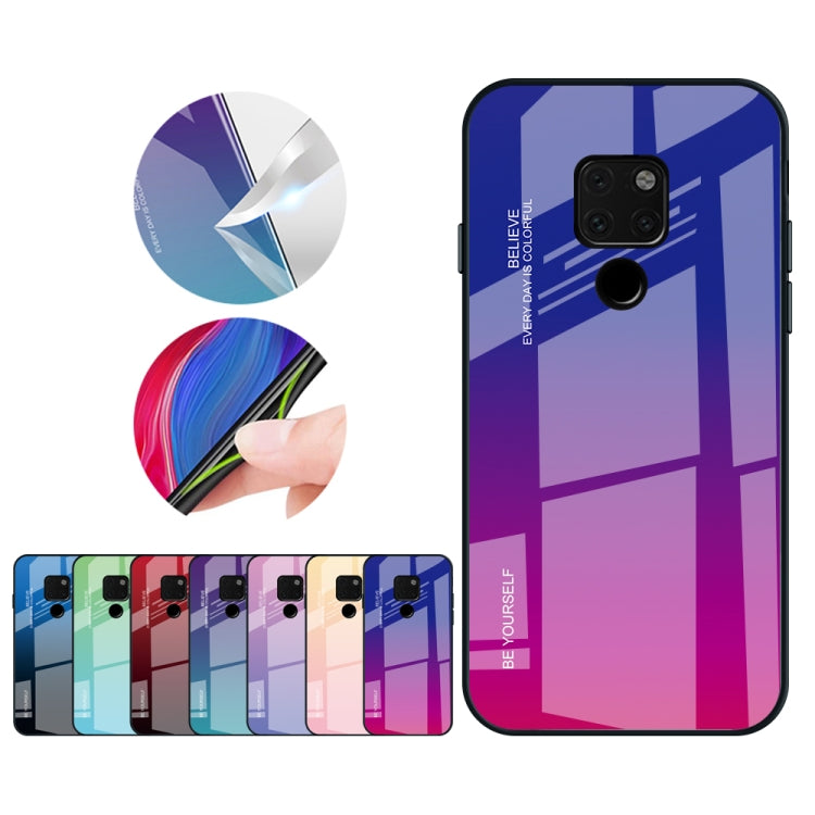 Gradient Color Glass Case – Durable Build, Easy to Use, For Huawei Mate 20, For Huawei P30 Lite, For Huawei P30