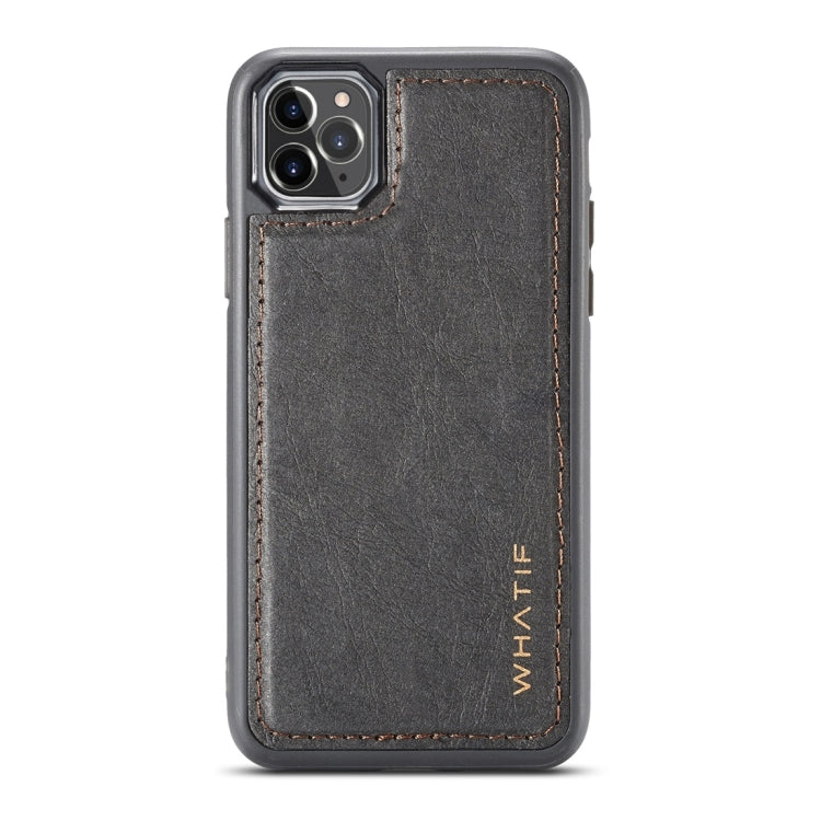 WHATIF Kraft Paper TPU + PC Full Coverage Protective Case, For iPhone 11 Pro, For iPhone 11 Pro Max For iPhone 11 Pro Black