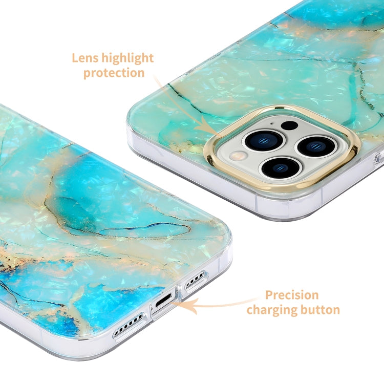 Electroplating Shell Texture Marble Phone Case, For iPhone 13, For...