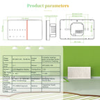 BHT-005-GCLW 220V AC 3A Smart Home Heating Thermostat for EU Box, Control Boiler Heating with Only Internal Sensor & WIFI Connection, BHT-005-GCLW