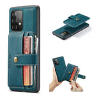 JEEHOOD RFID Blocking Anti-Theft Magnetic PU + TPU Phone Case with Card Slot, For Samsung Galaxy A32 5G, For Samsung Galaxy A12 5G, For Samsung Galaxy A52 5G / 4G, For Samsung Galaxy A72 5G / 4G, For Samsung Galaxy A71 5G, For Samsung Galaxy Note20 Ult... For Samsung Galaxy A32 5G Blue