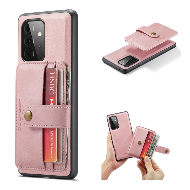 JEEHOOD RFID Blocking Anti-Theft Magnetic PU + TPU Phone Case with Card Slot – Magnetic, Card Slot, TPU, For Samsung Galaxy A32 5G, For Samsung Galaxy A12 5G, For Samsung Galaxy A52 5G / 4G, For Samsung Galaxy A72 5G / 4G, For Samsung Galaxy A71 5G For Samsung Galaxy A52 5G 4G Pink