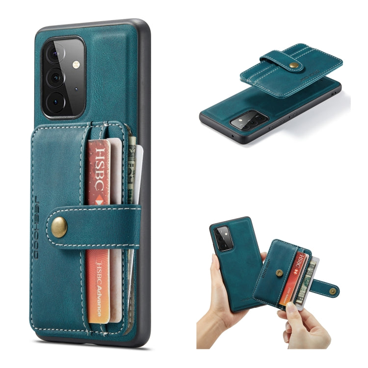 JEEHOOD RFID Blocking Anti-Theft Magnetic PU + TPU Phone Case with Card Slot – Magnetic, Card Slot, TPU, For Samsung Galaxy A32 5G, For Samsung Galaxy A12 5G, For Samsung Galaxy A52 5G / 4G, For Samsung Galaxy A72 5G / 4G, For Samsung Galaxy A71 5G For Samsung Galaxy A72 5G 4G Blue