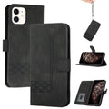 Cubic Skin Feel Flip Leather Phone Case, For iPhone 12 mini, For iPhone 12 / 12 Pro, For iPhone 12 Pro Max, For iPhone 11 For iPhone 12 mini Black