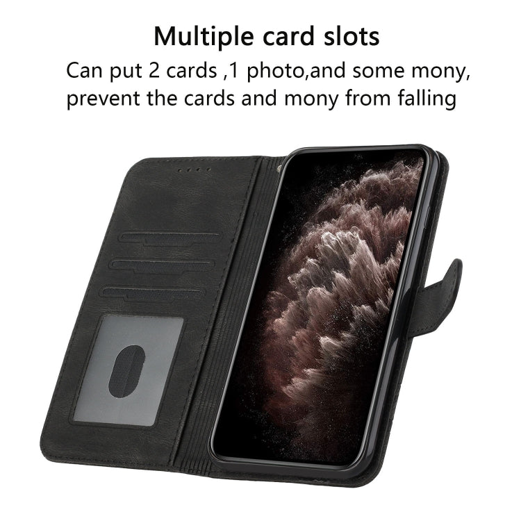 Cubic Skin Feel Flip Leather Phone Case – Wear-resistant, Card Slot, Flip, For iPhone 11 Pro, For iPhone 11 Pro Max, For iPhone X / XS, For iPhone XR