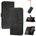 Cubic Skin Feel Flip Leather Phone Case, For iPhone XS Max, For iPhone SE 2022 / SE 2020 / 7 / 8, For iPhone 7 Plus / 8 Plus For iPhone XS Max Black