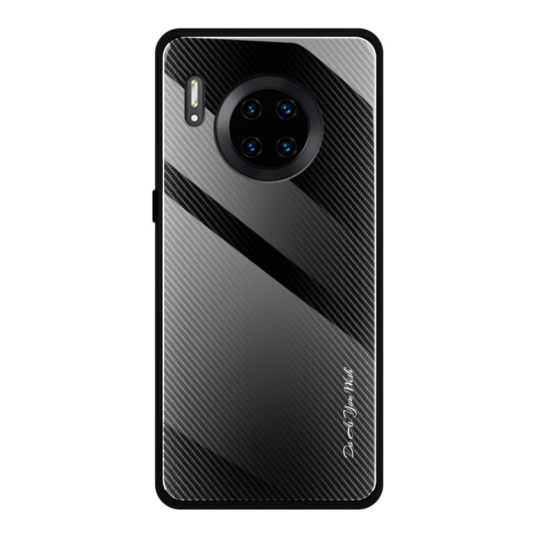 Texture Gradient Glass Protective Case – Durable Build, Easy to Use, For Honor 9X, For OnePlus 7, For Huawei Mate 30 Pro, For Huawei P30 Pro For Huawei Mate 30 Pro Black