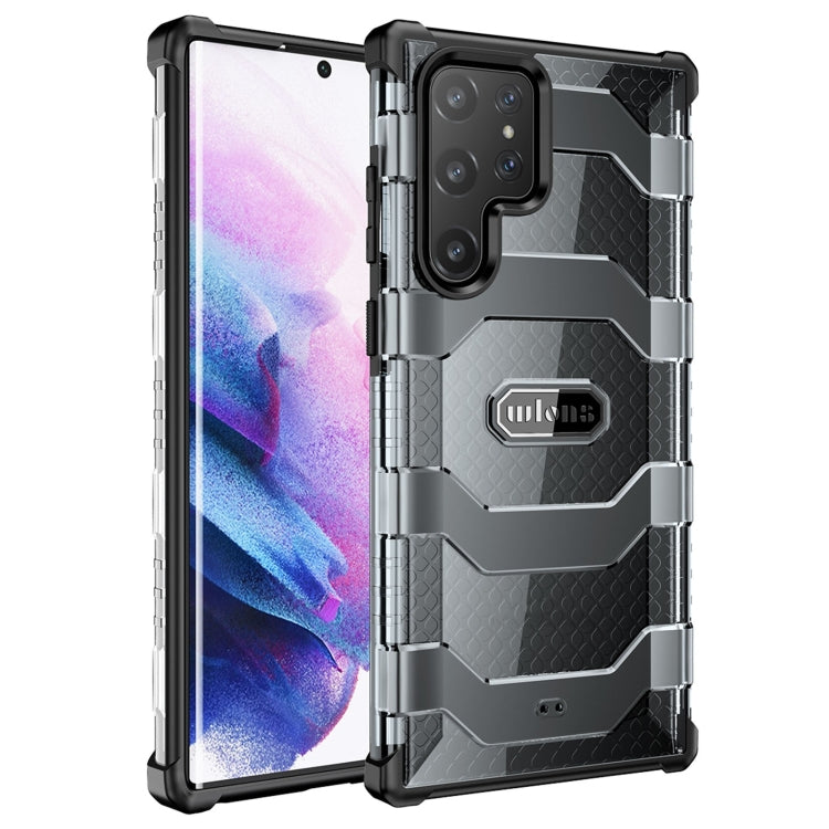 wlons Explorer Series PC+TPU Phone Case – TPU, For Samsung Galaxy S22 Ultra 5G For Samsung Galaxy S22 Ultra 5G Black