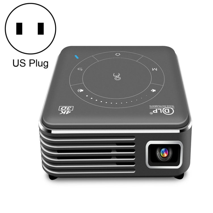 P11 854x480 DLP Smart Projector With Infrared Remote Control, Android 9.0, 4GB+32GB,, EU Plug, US Plug, UK Plug, AU Plug – Wear-resistant, Card Slot, Bluetooth US Plug