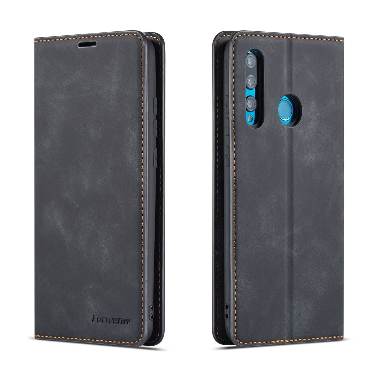 Forwenw Dream Series Oil Edge Strong Magnetism Horizontal Flip Leather Case with Holder & Card Slots & Wallet & Photo Frame, For Huawei P Smart+ (2019), For Huawei Mate 20, For Huawei Mate 20 Pro, For Huawei Mate 20 Lite, For Huawei P20                ... For Huawei P Smart+ (2019) Black