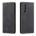 Forwenw Dream Series Oil Edge Strong Magnetism Horizontal Flip Leather Case with Holder & Card Slots & Wallet & Photo Frame, For Huawei P30, For Huawei P30 Lite, For Huawei P30 Pro, For Galaxy A10 / M10, For Galaxy A20, For Galaxy A30 For Huawei P30 Black