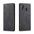 Forwenw Dream Series Oil Edge Strong Magnetism Horizontal Flip Leather Case with Holder & Card Slots & Wallet & Photo Frame, For Galaxy A40, For Galaxy A60, For Galaxy A20e, For Galaxy A50, For Galaxy A70, For Galaxy A80 / A90 For Galaxy A40 Black