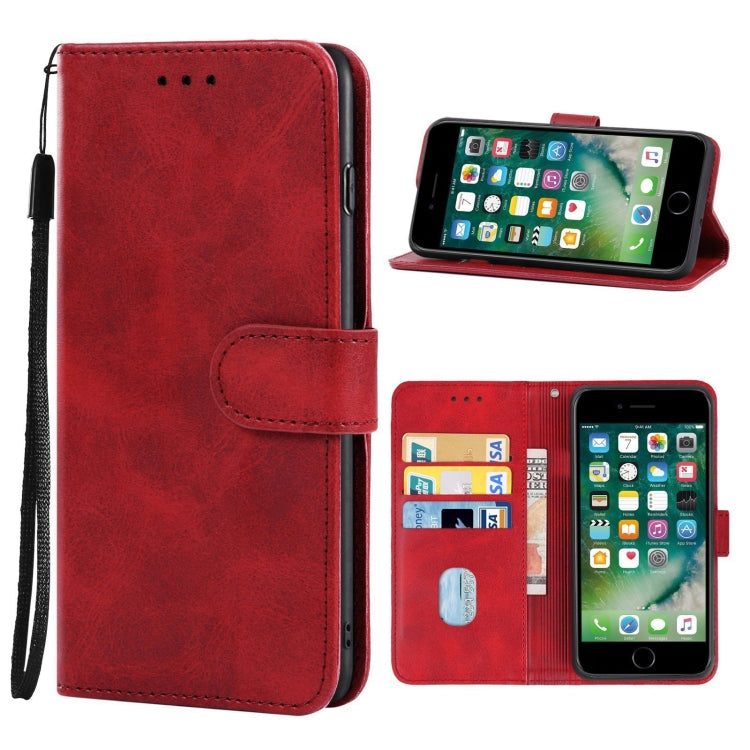 Leather Phone Case, For iPhone SE 2022 / SE 2020 / 8 / 7, For iPhone 13 Pro Max, For iPhone 12 Pro Max, For iPhone 11 Pro Max, For iPhone 8 Plus / 7 Plus For iPhone SE 2022 SE 2020 8 7 Red