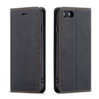 Case – Leather (iPhone SE 2022) #2 For iPhone SE 2022 SE 2020 8 7 Black