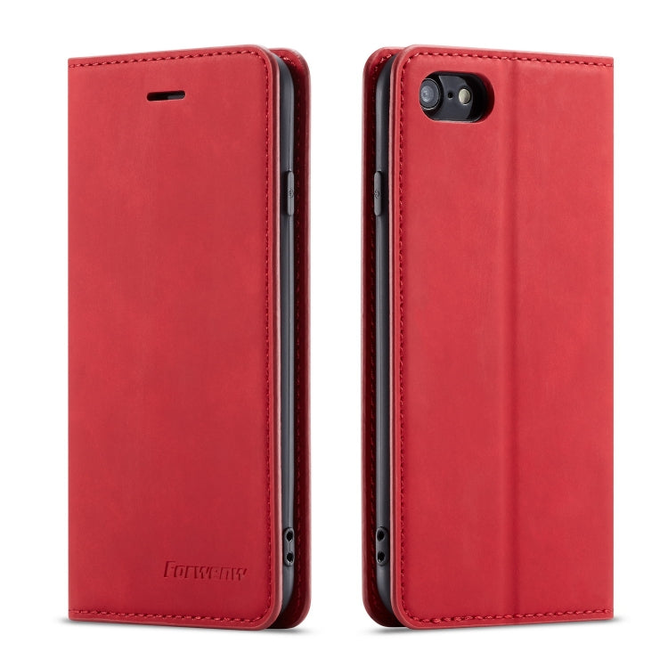 Case – Leather (iPhone SE 2022) #2 For iPhone SE 2022 SE 2020 8 7 Red
