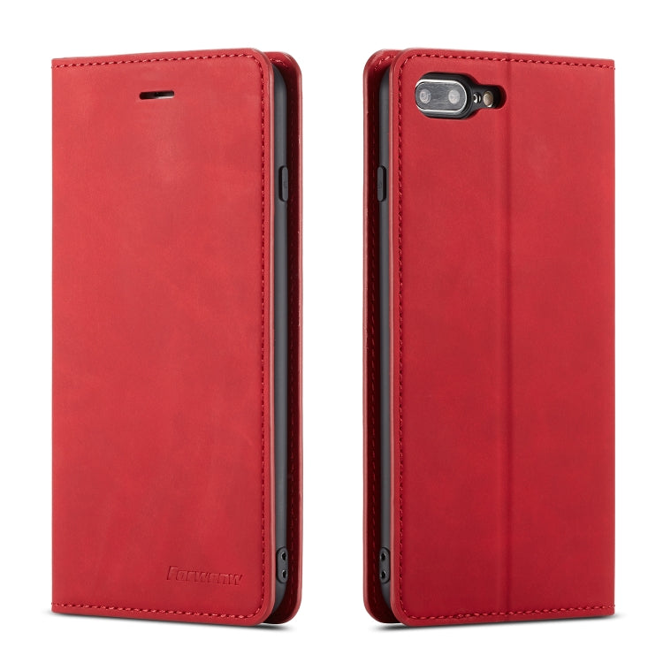 Case – Leather (iPhone SE 2022) #2 For iPhone 8 Plus 7 Plus Red