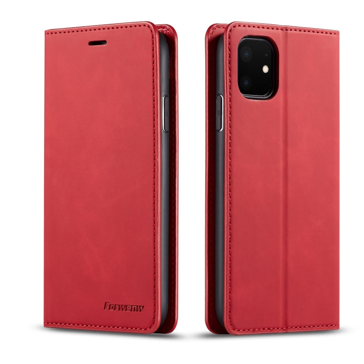 Case – Leather (iPhone SE 2022) #2 For iPhone 11 Red