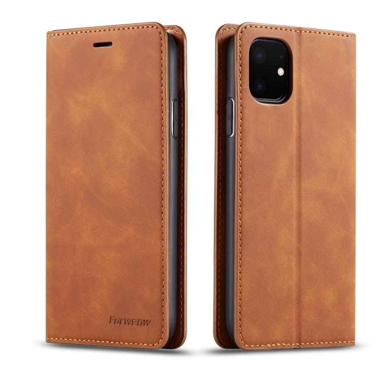 Case – Leather (iPhone SE 2022) #2 For iPhone 11 Brown
