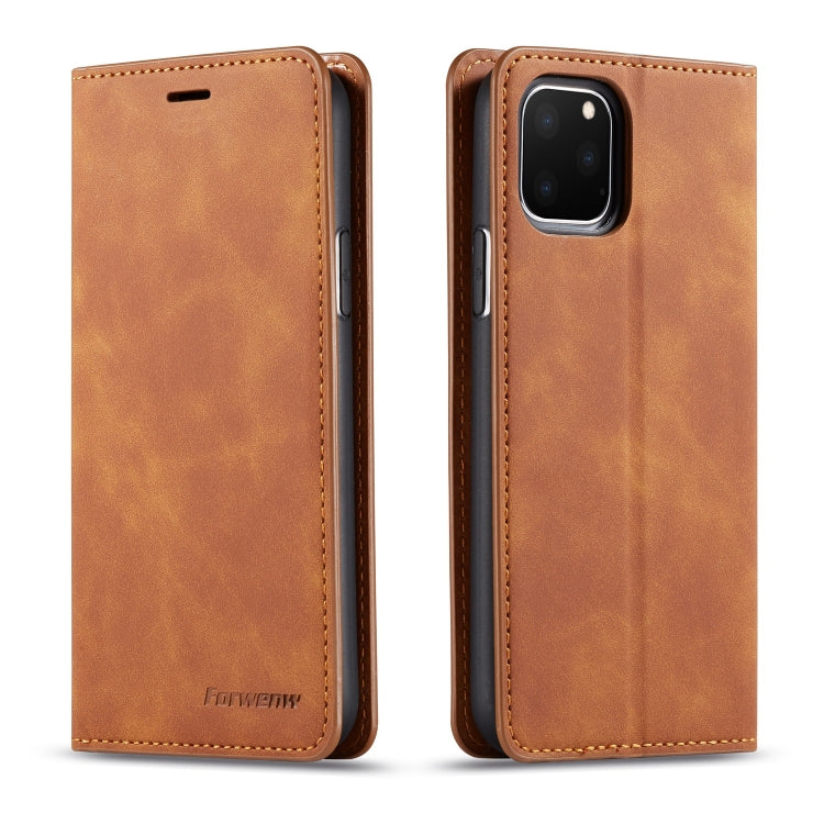 Case – Leather (iPhone SE 2022) #2 For iPhone 11 Pro Brown