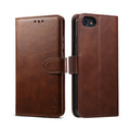GUSSIM Case – Leather, Magnetic For iPhone 8 7 Brown