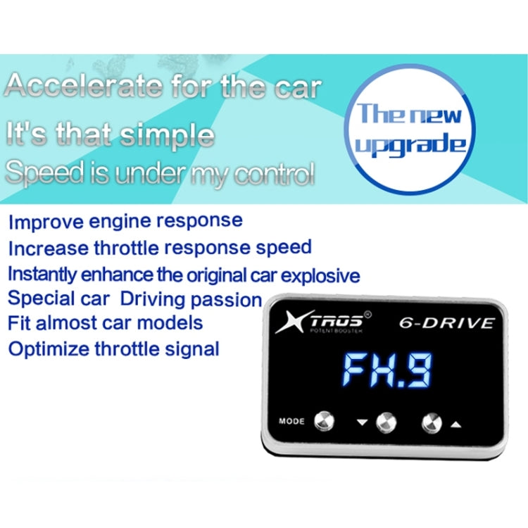 TROS TS-6Drive Potent Booster Electronic Throttle Controller, For Toyota Wish 2010-, For Toyota Wigo 2017-, For Toyota Agya 2018-, For Toyota Rush 2018-, For Toyota FJ CRUISER, For Toyota Fortuner 2006-2015, For Toyota Fortuner 2016-                   ...