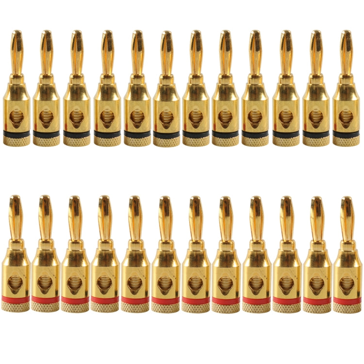 Car Gold-plated Red and Black 4mm Banana Head Audio Plug, A6520 12 in 1, A6521 24 in 1, A6522 32 in 1 – Durable Build, Easy to Use A6521 24 in 1