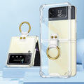GKK Shockproof Airbag Phone Case with Ring Holder, without Stylus Pen without Stylus Pen Transparent