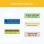 Thermal Printing Label Paper Stickers For NiiMbot D101 / D11, 10 x 25mm 225 Sheets White, 14 x 25mm 240 Sheets White