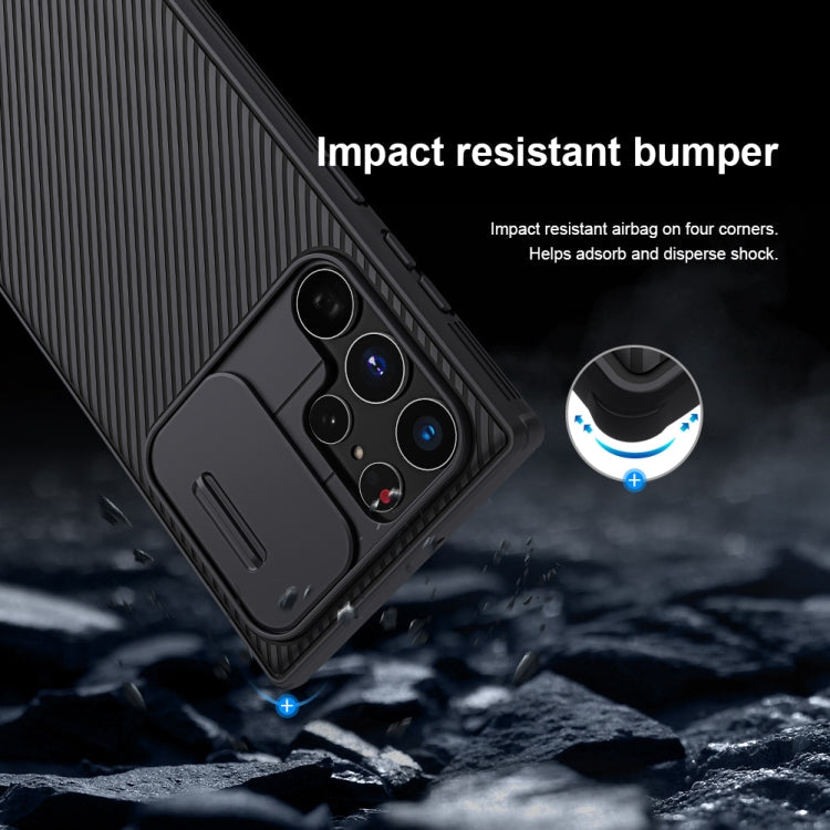 NILLKIN Black Mirror Pro Series Camshield Phone Case, For Samsung Galaxy S22 Ultra 5G, For Samsung Galaxy S22+ 5G