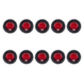 10 in 1 Truck Trailer LED Round Side Marker Lamp, A5010 Red Light, A5011 Amber Light, A5012 White Light, A5013 Red + Amber Light A5010 Red Light