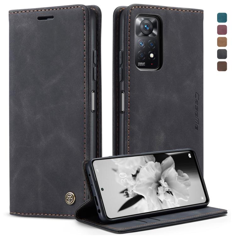 CaseMe 013 Multifunctional Horizontal Flip Leather Phone Case – Card Slot, Flip, Leather, For Samsung Galaxy S22+, For Xiaomi Redmi Note 11 Pro Global/Redmi Note 11 Pro 5G Global For Xiaomi Redmi Note 11 Pro Global Redmi Note 11 Pro 5G Global Black