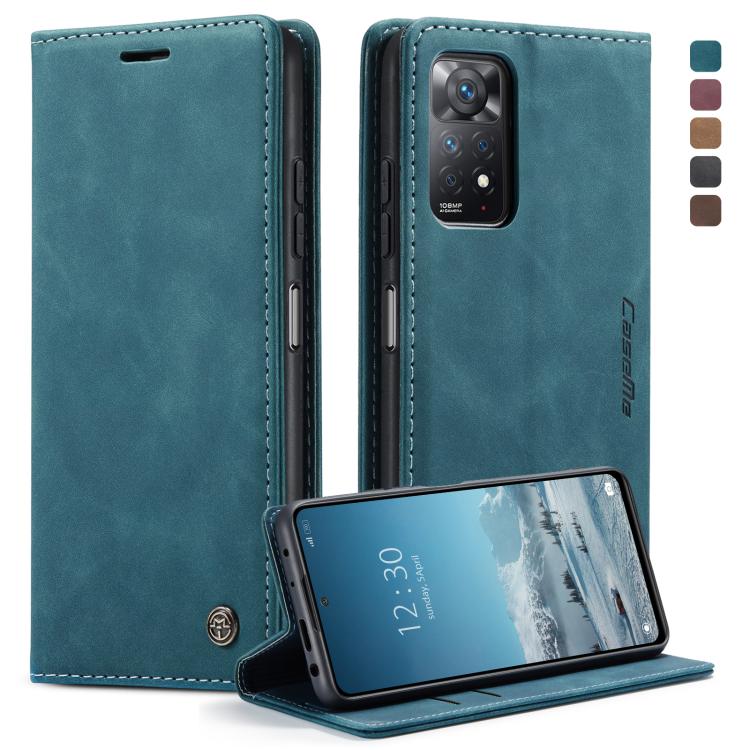 CaseMe 013 Multifunctional Horizontal Flip Leather Phone Case – Card Slot, Flip, Leather, For Samsung Galaxy S22+, For Xiaomi Redmi Note 11 Pro Global/Redmi Note 11 Pro 5G Global For Xiaomi Redmi Note 11 Pro Global Redmi Note 11 Pro 5G Global Blue
