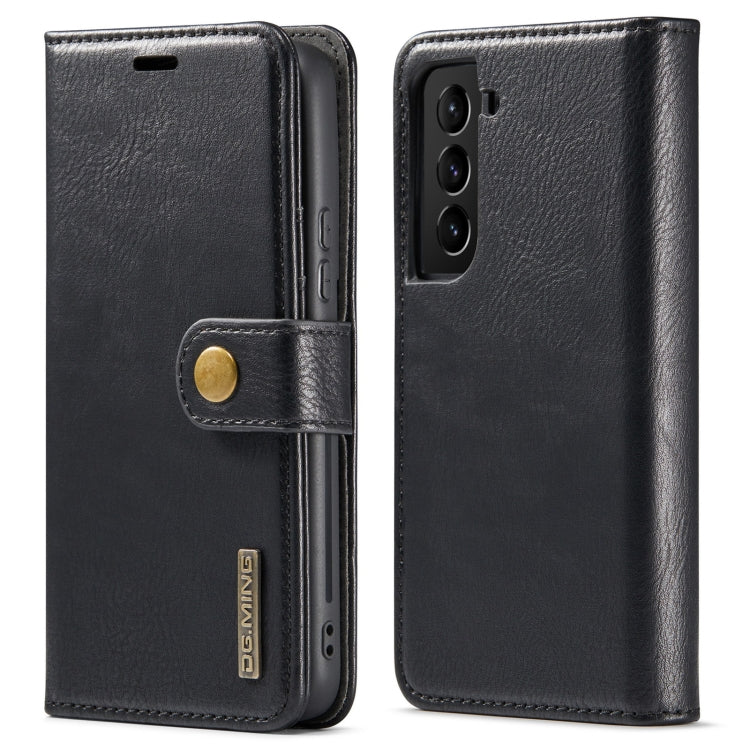 DG.MING Crazy Horse Texture Detachable Magnetic Leather Phone Case, For Samsung Galaxy S22 5G, For Samsung Galaxy S22+ 5G, For Samsung Galaxy S22 Ultra 5G, For Samsung Galaxy A13 5G For Samsung Galaxy S22 5G Black