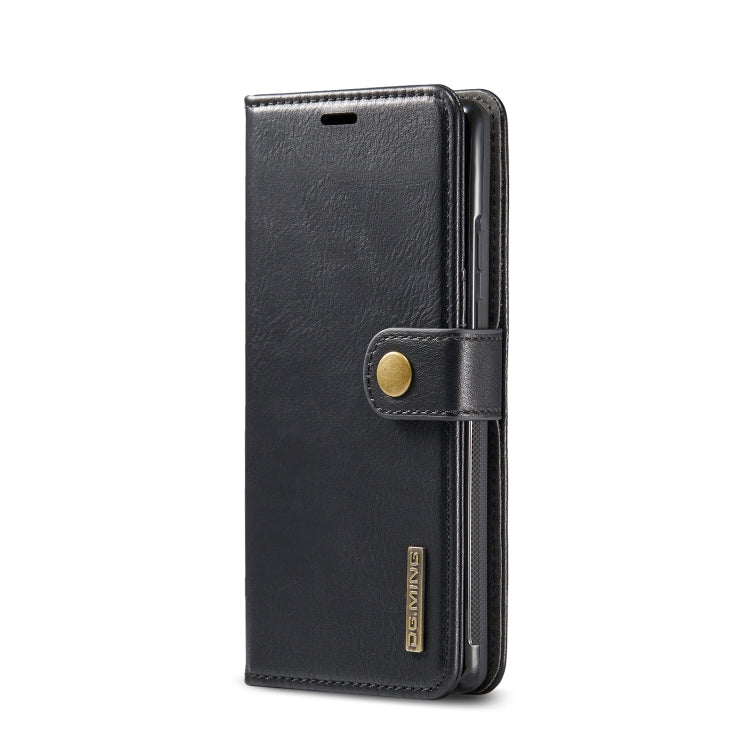 DG.MING Crazy Horse Texture Detachable Magnetic Leather Phone Case – Magnetic, Card Slot, Flip, For Google Pixel 6, For Google Pixel 6 Pro