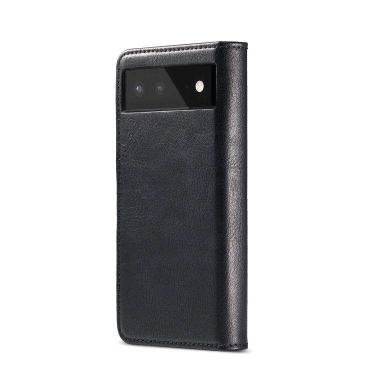 DG.MING Crazy Horse Texture Detachable Magnetic Leather Phone Case – Magnetic, Card Slot, Flip, For Google Pixel 6, For Google Pixel 6 Pro