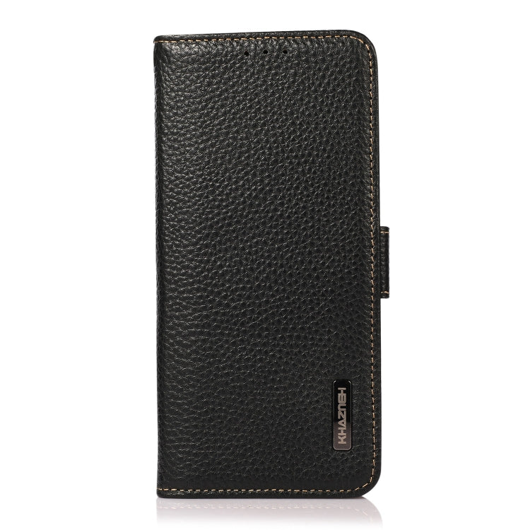 KHAZNEH Side-Magnetic Litchi Genuine Leather RFID Case – Magnetic, Leather, TPU, For iPhone 13 mini, For iPhone 13, For iPhone 13 Pro, For iPhone 13 Pro Max, For iPhone 12 mini, For iPhone 12 / 12 Pro