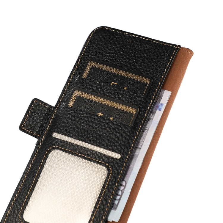 KHAZNEH Side-Magnetic Litchi Genuine Leather RFID Case – Magnetic, Leather, TPU, For iPhone 13 mini, For iPhone 13, For iPhone 13 Pro, For iPhone 13 Pro Max, For iPhone 12 mini, For iPhone 12 / 12 Pro