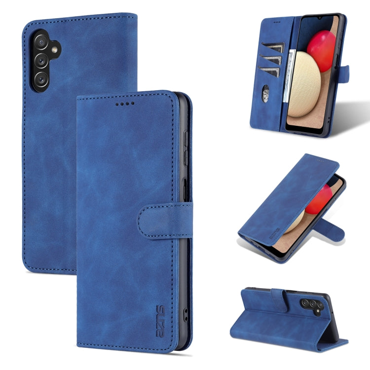 AZNS Skin Feel Calf Texture Horizontal Flip Leather Phone Case – Card Slot, Flip, Leather, For vivo Y71t / V21e 5G, For Samsung Galaxy A13 5G, For Samsung Galaxy S22 Ultra 5G For Samsung Galaxy A13 5G Blue