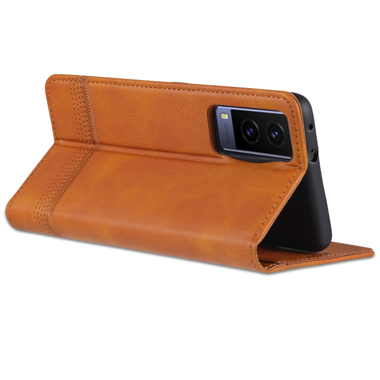 AZNS Magnetic Calf Texture Horizontal Flip Leather Phone Case – Magnetic, Flip, Leather, For vivo Y71t / V21e 5G, For Samsung Galaxy M52 5G