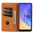 AZNS Magnetic Calf Texture Horizontal Flip Leather Phone Case – Magnetic, Flip, Leather, For vivo Y71t / V21e 5G, For Samsung Galaxy M52 5G