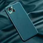 Case – Leather (iPhone 13 mini) #23 For iPhone 13 mini Cyan
