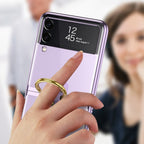 GKK Phantom Electroplating Phone Case with Ring, For Samsung Galaxy Z Flip3 5G
